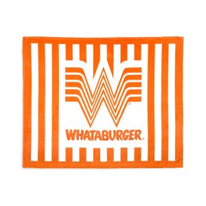 Orange and White Striped Blanket